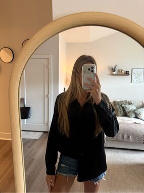 Classic Black Button-Up Shirt